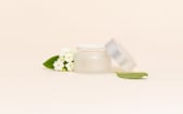 Pot verre dépoli 30 ml avec capot argent mat