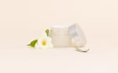 Pot verre dépoli 100 ml avec capot argent mat