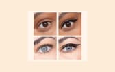 Avant après d'utilisation d'eye liner