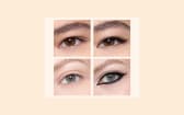 Avant après d'utilisation d'eye liner