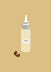 Soin nourrissant n°4 _ Sérum « coup de pousse » à l'huile de Ricin 