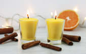 Recette bougie de noël maison cannelle orange