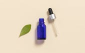 Flacon DIN18 compte-goutte en verre bleu 15ml