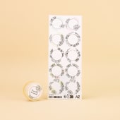 Etiquettes vierges petit format rond (lot de 10)