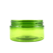 Vasetto in PET riciclato verde BASIC 100 ml - senza tappo