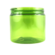 Pot PET recyclé vert BASIC 200 ml - sans bouchage