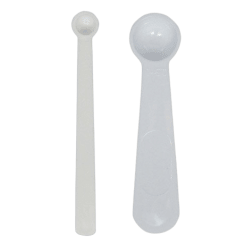 Cuillères doseuses en plastique 0.5 ml et 0.05 ml