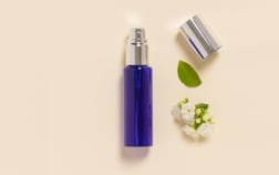Mini-vaporizzatore tascabile in vetro blu 30 ml