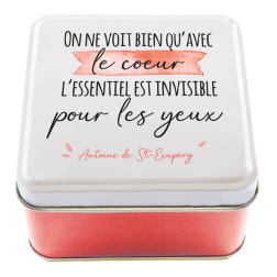 Scatola in metallo AVEC LE CŒUR - formato grande