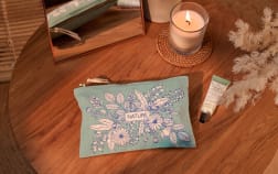Trousse coton BIO nature bohème