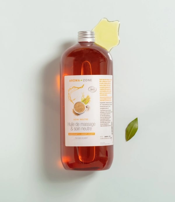 Huile de massage et soin neutre BIO
