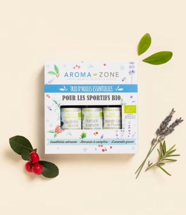 Coffret huiles essentielles Trio d'huiles essentielles - Pour les Sportifs