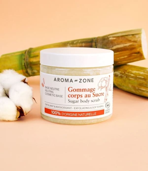 Organic sugar body scrub