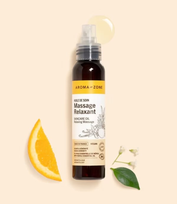 Huile de soin BIO Massage relaxant