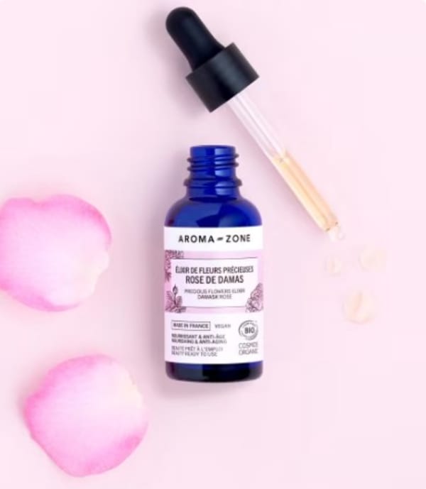 Elixir de fleurs précieuses de Rose de Damas BIO