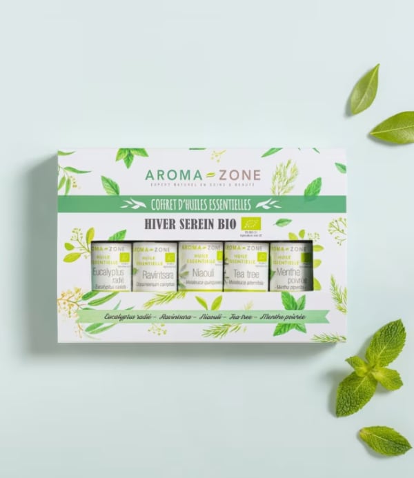 Coffret huiles essentielles Coffret 5 huiles essentielles Hiver serein BIO