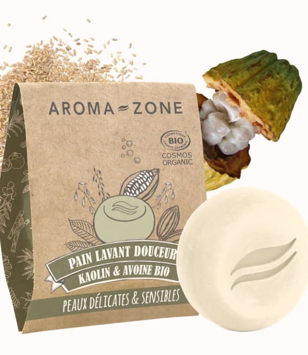 Pain lavant sans savon Douceur Kaolin & Avoine BIO