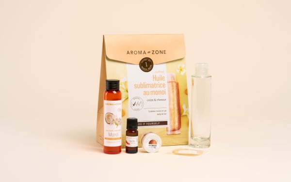 Kit cosmétique maison Huile sublimatrice au Monoï