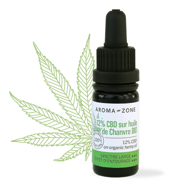 Extrait naturel Huile CBD 12% sur Huile de Chanvre BIO