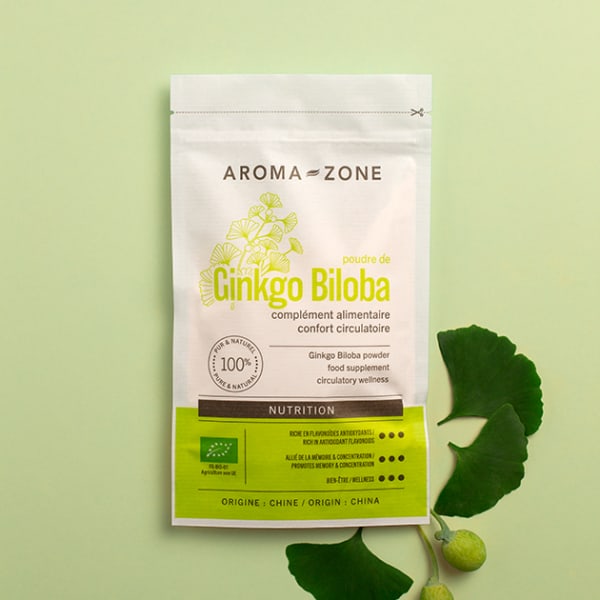 Poudre de Ginkgo biloba BIO