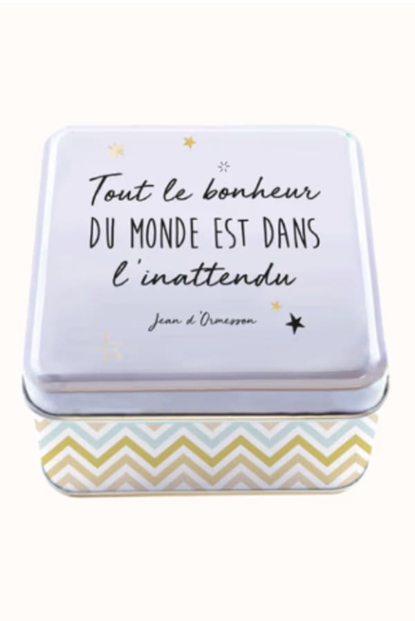 Boîte en métal BONHEUR - grand format