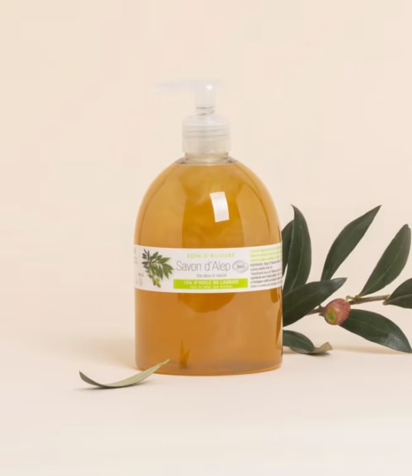Savon d'Alep liquide 15% Laurier BIO
