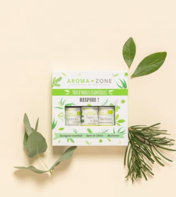 Coffret huiles essentielles Trio d'huiles essentielles - Respire !