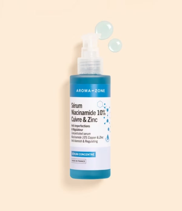 Sérum niacinamide cuivre et zinc