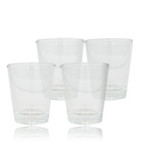 Matériel de fabrication des bougies Lot de 4 verres à bougie Chupito - petit modèle