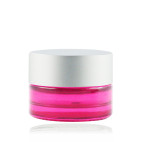 Pot verre rose 5 ml capsule argent mat 